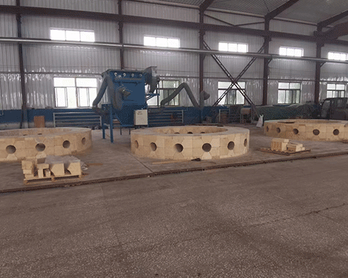 熱風爐燃燒器組合磚，紅柱石磚